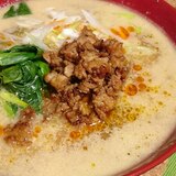 市販品の生ラーメンで担々麺風〜